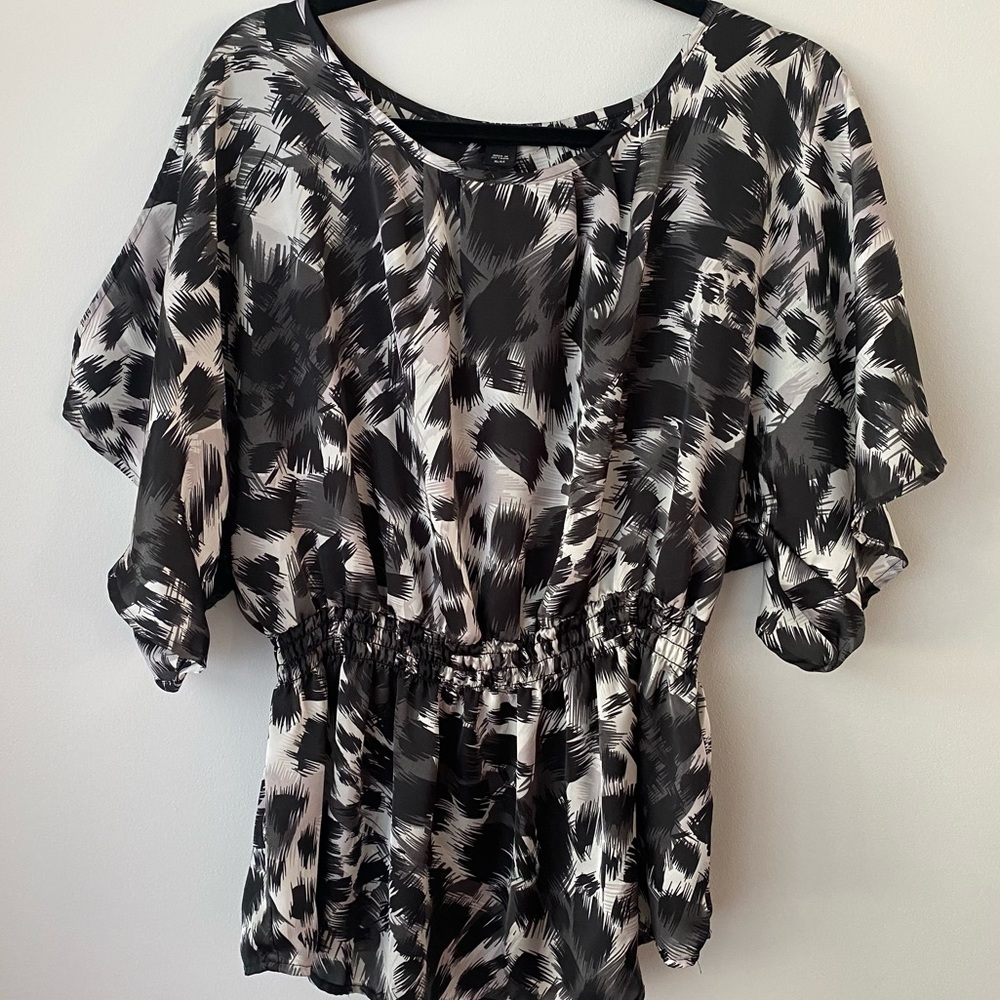 Apostrophe black blouse size XL
